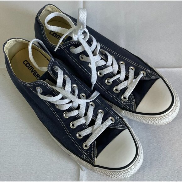 Converse Navy and White Men's Shoes - Picture 1 of 9